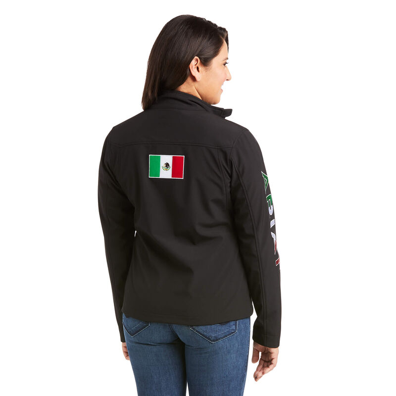 Chaqueta Ariat Classic Team Softshell Mexico Negras Mujer - Chile 475-TGHUYA